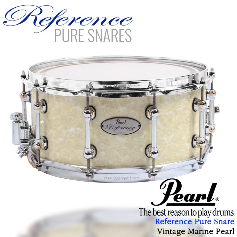 [★드럼채널★] Pearl Reference Pure Snare "Vintage Marine Pearl" (5.0"/6.5")  /